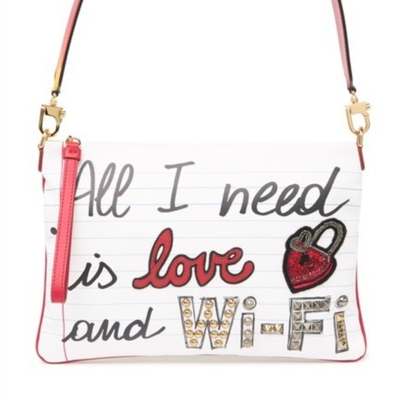 NWT-Dolce & Gabbana Notebook Print Bag - Picture 5 of 9